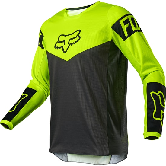 FOX 180 Revn Fluorescent Yellow 2021 Jersey