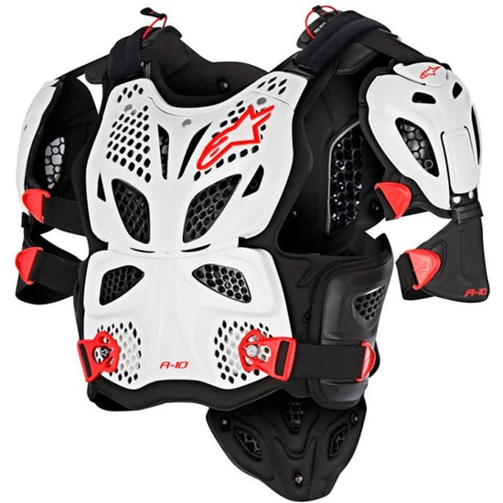 ALPINESTARS A-10 Full Chest White \\/ Black \\/ Red Protection