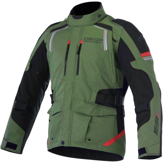 ALPINESTARS Andes V2 Drystar Military Green \\/ Black \\/ Red Jacket
