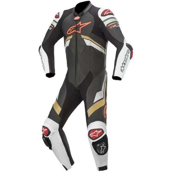 ALPINESTARS GP Plus V3 Professional Black \\/ White \\/ Gold \\/ Bright Red Suit