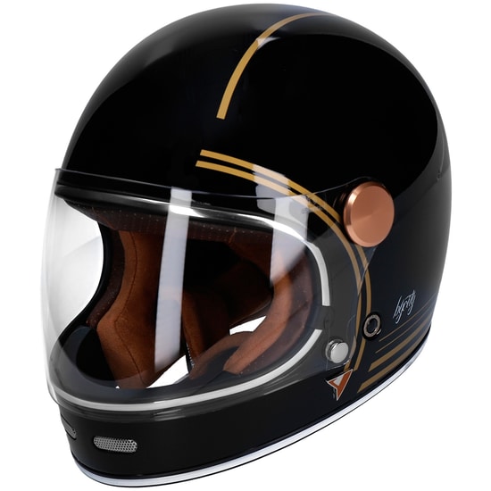 BY CITY Roadster Gold \\/ Black Helmet