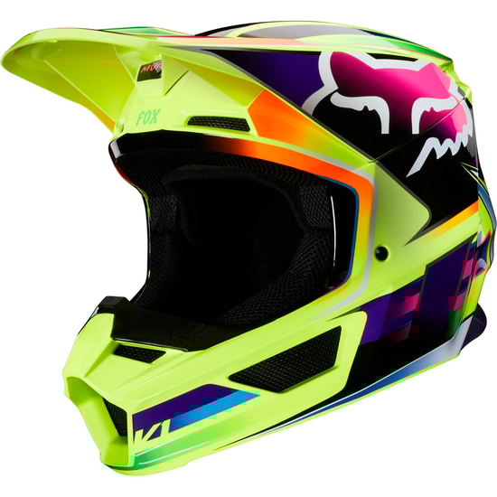 FOX V1 Gama 2020 Yellow Helmet